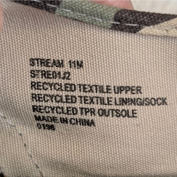 Steve Madden Cool Planet Stream Green Camo Platform Lace-up Sneakers - Picture 7 of 8